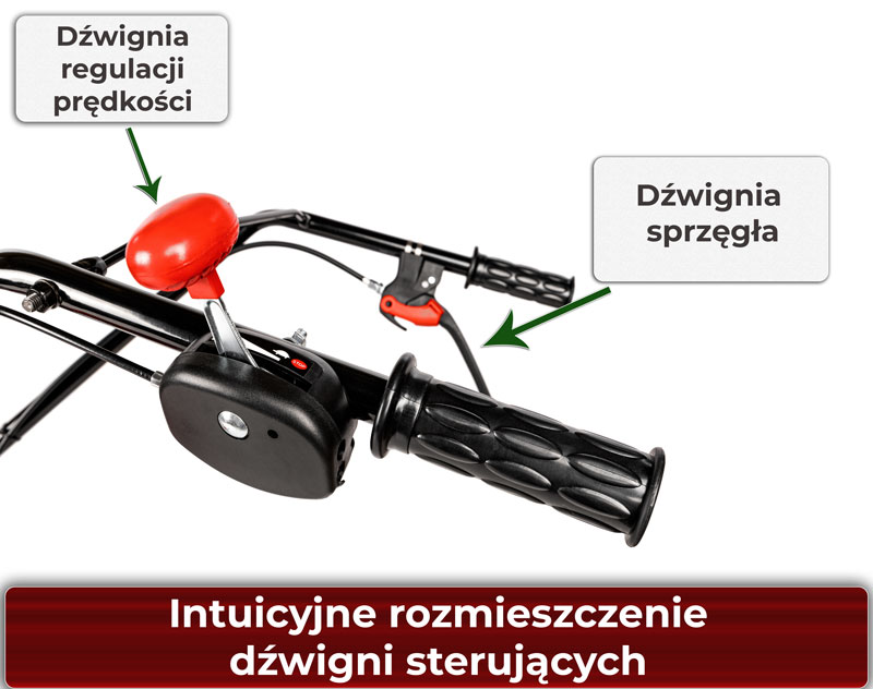 Dźwignie w glebogryzarce Loncin 360a
